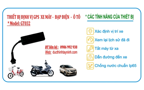 Định vị Xe máy - Ô tô GT032
