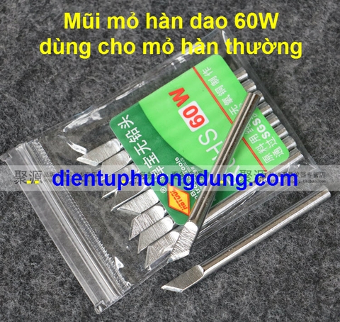 Mũi mỏ hàn dao - Mỏ hàn thường 60W