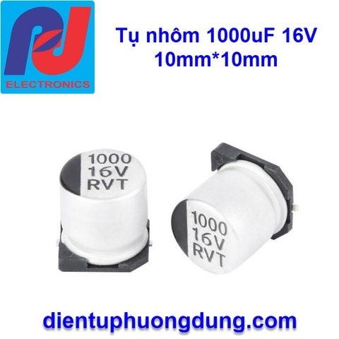 Tụ Nhôm 1000uF 16V 10x10mm [SMD dán]