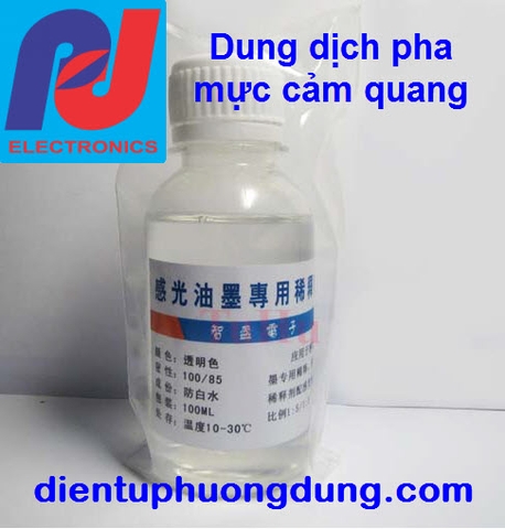 Dung dịch pha mực cảm quang - 100ml