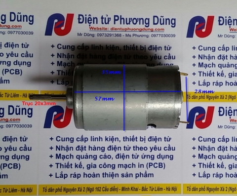 Động cơ 12VDC 35x57mm