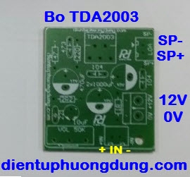 Bo mạch loa TDA2003A 1x10W 12V