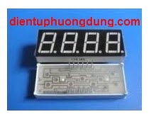 LED 7 Thanh 0.36x4 Katot chung màu đỏ - 3461AS