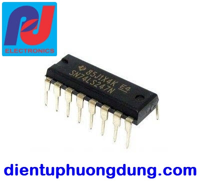 74LS247 74247 Chân cắm DIP16