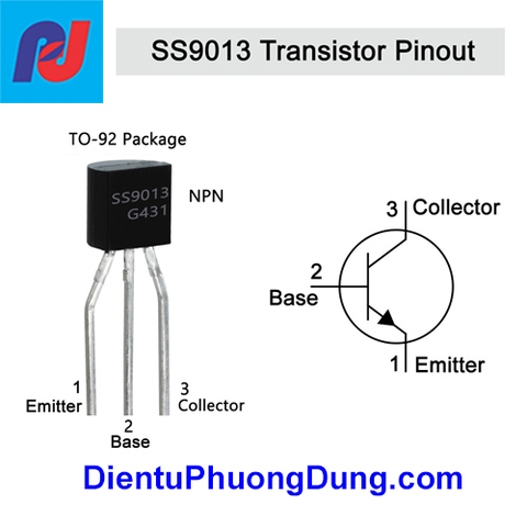 Transistor SS9013 TO92PNP 5A 40V