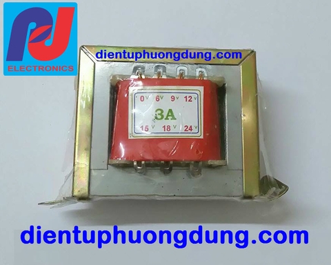 Biến áp thường 3A ra: 18V-0-18V