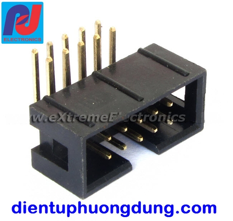 IDC 5x2 10P đực cong, 2.54mm