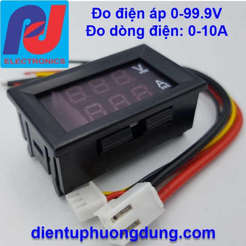 Đo điện áp 0-99.9V, Dòng 0-10A, nguồn 4-30V