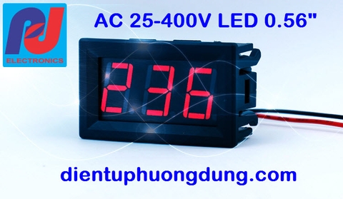 Mạch đo điện áp AC 25-400V, 2 dây