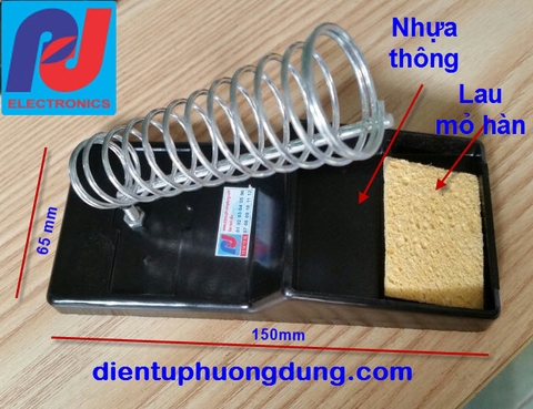 Gác mỏ hàn đế nhựa 65x150 mm