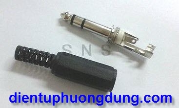 Jack Audio Stereo 3.5mm nhựa hàn dây 3 chân