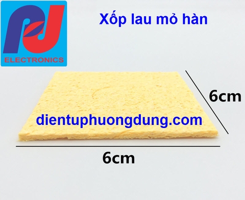 Tấm lau mỏ hàn 60x60x12mm