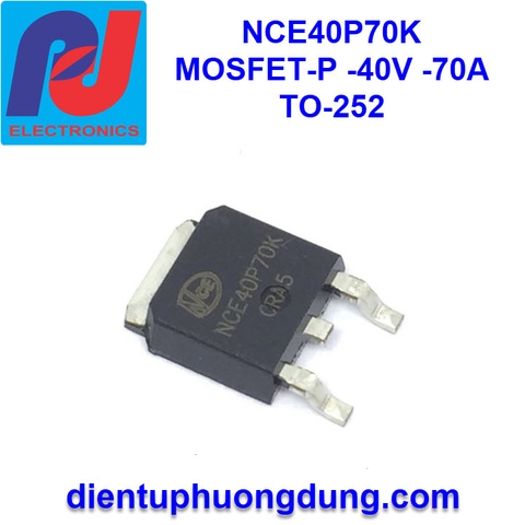 NCE40P70K MOSFET-P Channel 40V 70A