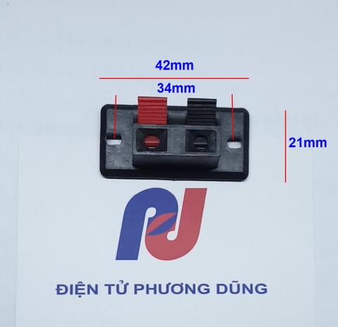 Cầu đấu dây loa 2 chân 21x42mm