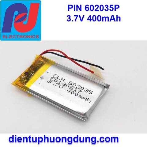 Pin Lithium 3.7V 602035P 400mAh