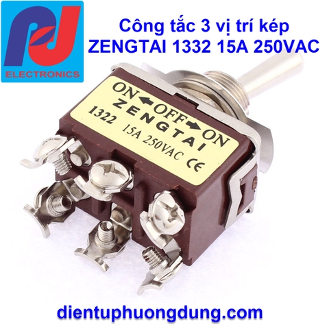 Công Tắc Gạt 1322 15A 250V On/ Off 4 Chân 3 Trạng Thái