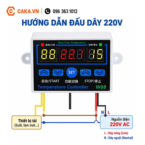 Bộ Điều Khiển Nhiệt Độ Kỹ Thuật Số W88