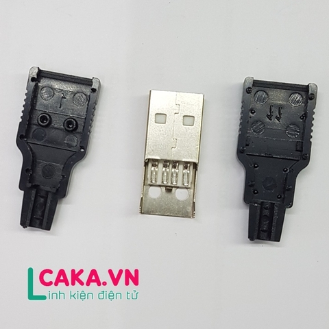 Đầu USB Đực kèm vỏ
