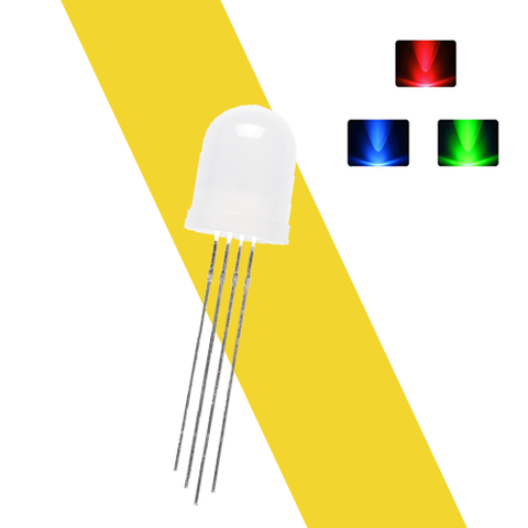 LED 10MM RGB 4 Chân Xuyên Lỗ