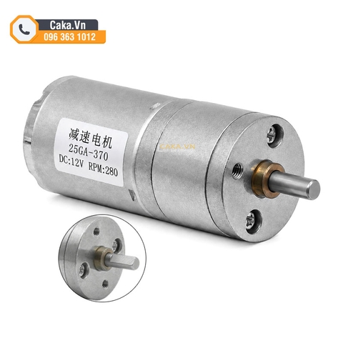 Động cơ giảm tốc DC GA25-370 12V 280RPM