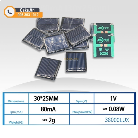 Tấm Pin Năng Lượng Mặt Trời Mini – 1V 2V 3V 5V 6V Cho DIY, Học Tập Và Thí Nghiệm