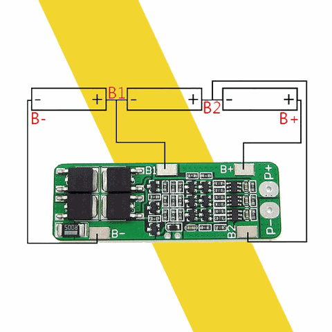 Mạch 3S 20A Sạc bảo vệ pin 12.6V