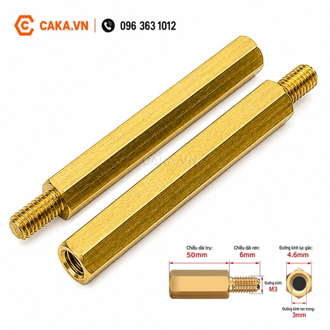 Trụ Đồng M3 Đực Cái 50mm