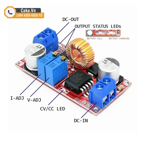 Mạch giảm áp DC-DC Buck XL4015 5A có chỉnh dòng