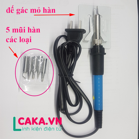 Mỏ hàn điều chỉnh nhiệt độ TQ936 60W kèm 5 mũi hàn