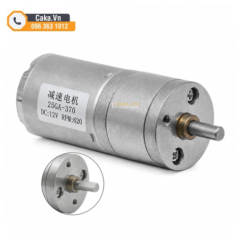 Động cơ giảm tốc DC GA25-370 12V 620RPM