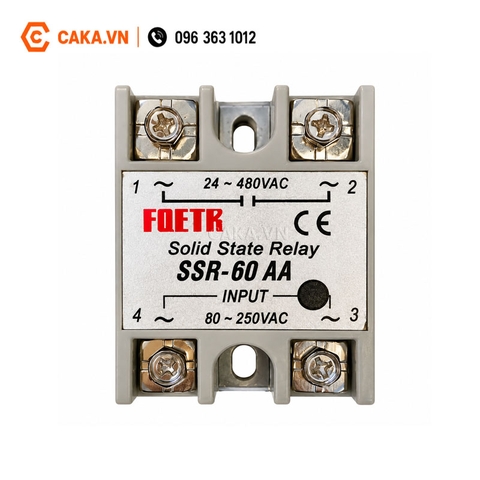 Relay Bán Dẫn SSR-60AA 60A AC Điều Khiển AC