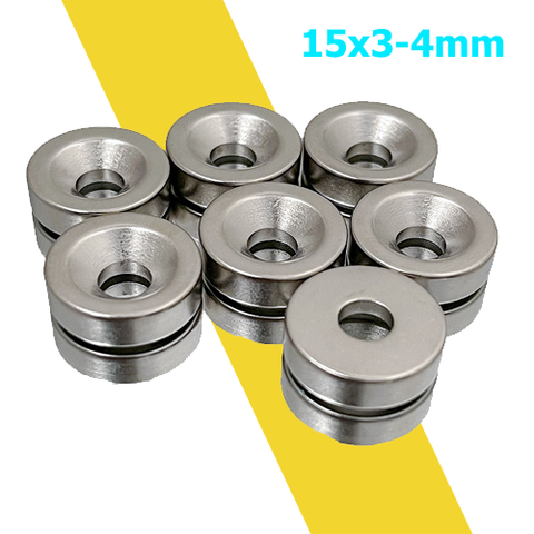 Nam châm đất hiếm tròn 15x3mm – Neodymium siêu mạnh, mạ niken