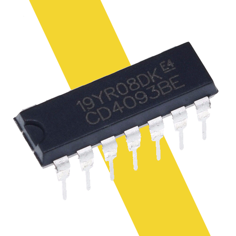 IC CD4093 DIP14 – 4 cổng NAND có Schmitt Trigger CMOS