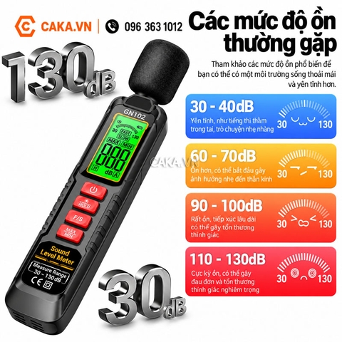 Máy Đo Độ Ồn ANENG GN102 30-130dB