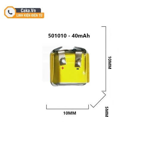 Pin Polymer Lithium 400909 401010 501010 - Dùng Cho Tai Nghe Bluetooth, Hộp Sạc