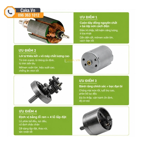 Động cơ giảm tốc DC GA25-370 12V 60RPM