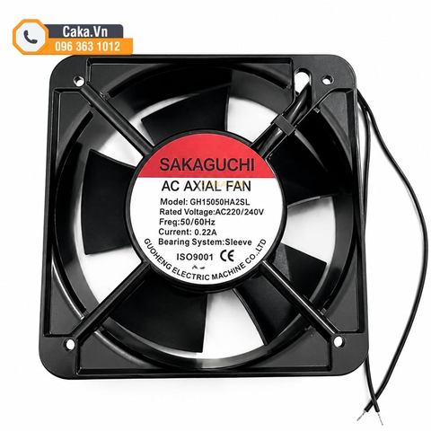 Quạt Tản Nhiệt Sakaguchi 150x150x50mm AC 220V/240V