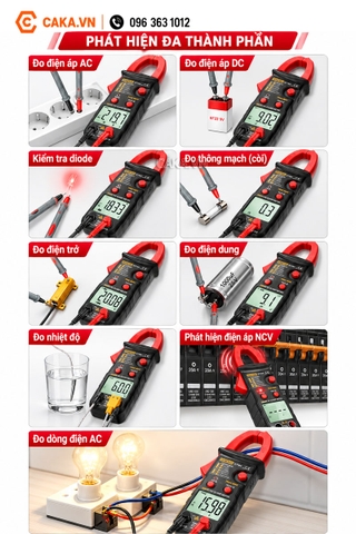Ampe Kìm Kỹ Thuật Số ANENG ST184 600A True RMS