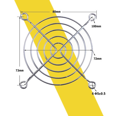 Lưới bảo vệ quạt tản nhiệt 8cm