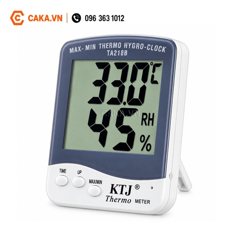 Nhiệt Ẩm Kế Điện Tử TA218B Đo Nhiệt Độ Độ Ẩm Có Đồng Hồ