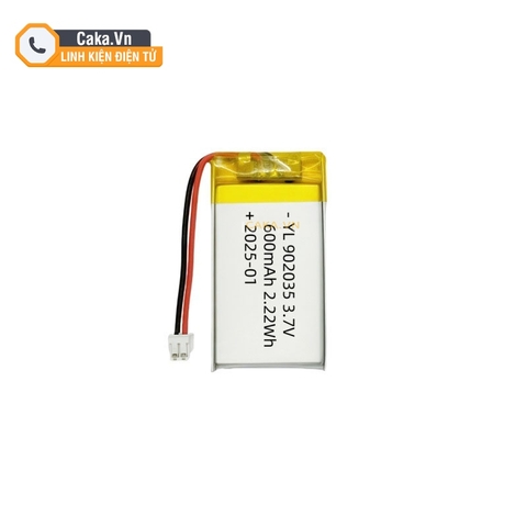 Pin Polymer Lithium 902035 600mAh 3.7V