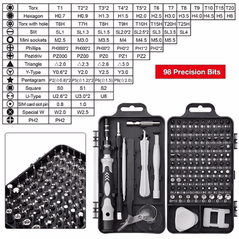 Bộ tua vít đa năng 115 PCS sửa chữa
