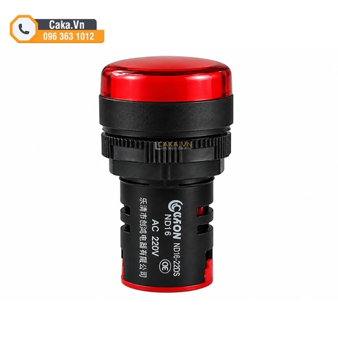 Đèn Báo Nguồn LED AD16-22DS Phi 22mm 220V Màu Đỏ