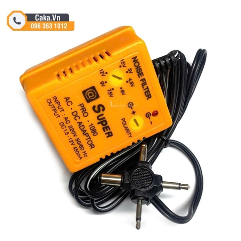 Nguồn Adapter đa năng Super 1080 3-12V 450mAh có đảo cực