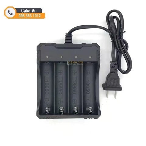 Bộ sạc pin 18650 có dây 4 khe