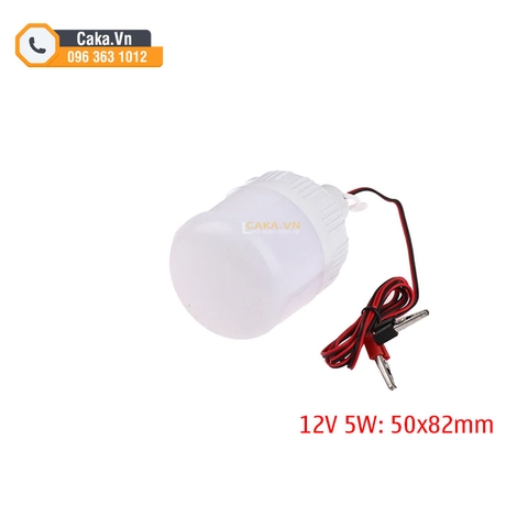 Bóng Đèn Led Bulb 12V DC 5W 10W 15W – Đèn Kẹp Bình Ắc Quy Siêu Sáng