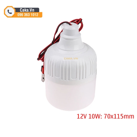 Bóng Đèn Led Bulb 12V DC 5W 10W 15W – Đèn Kẹp Bình Ắc Quy Siêu Sáng