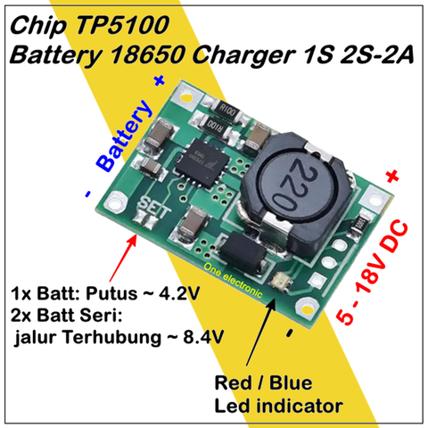 TP5100 Mạch sạc pin lithium 2A 4.2V 8.4V