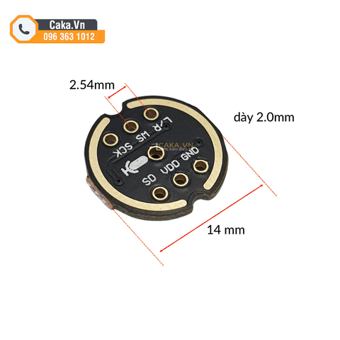 Cảm Biến Âm Thanh Micro Đa Hướng INMP441 MEMS ESP32 Ghi Âm Kết Nối I2S