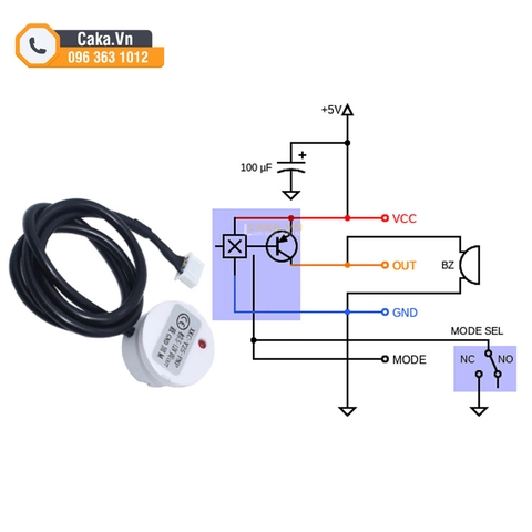 Cảm biến mực chất lỏng không tiếp xúc Y25 PNP 5-12V